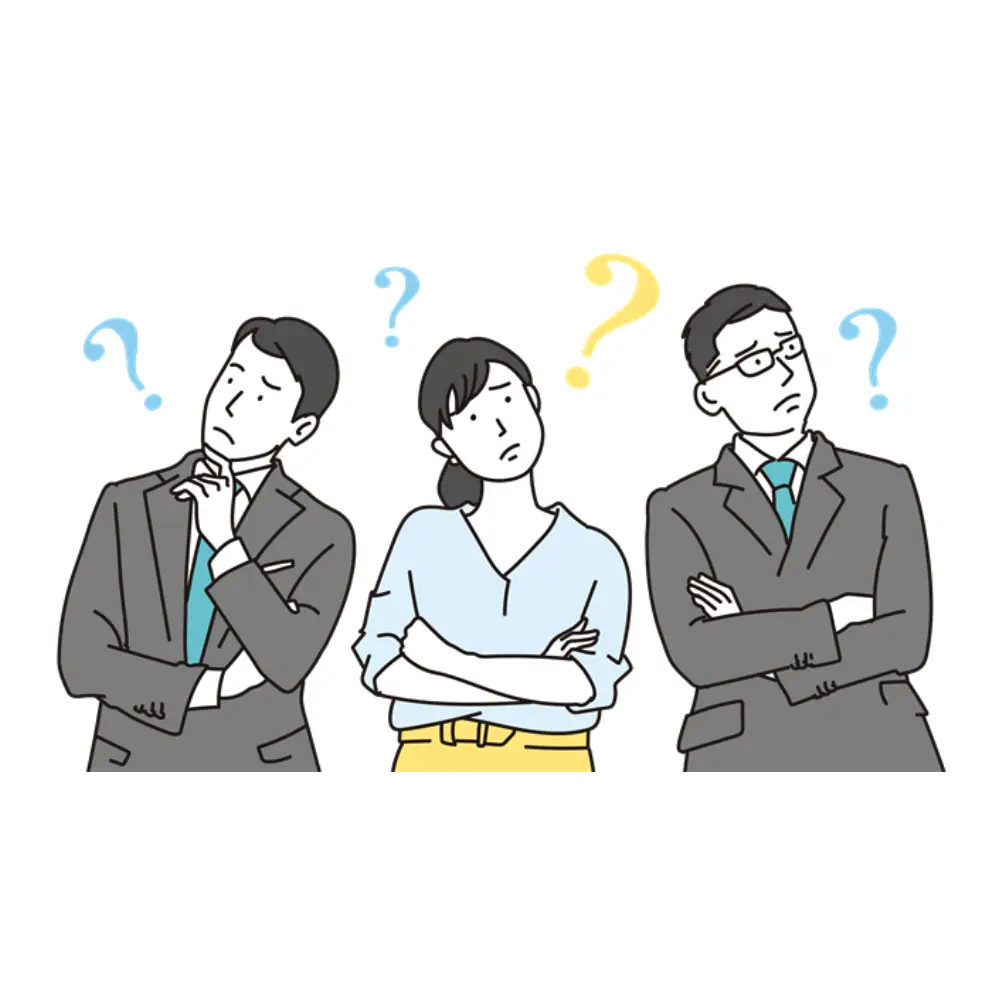 悩むビジネスパーソン